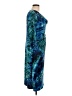 Christopher & Banks Print Teal Casual Dress Size 12 - photo 4