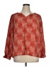 Jessica Simpson Red Long Sleeve Blouse Size XL - photo 1