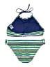 Mossimo Stripes Blue Two Piece Swimsuit Size XL - photo 2