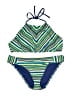 Mossimo Stripes Blue Two Piece Swimsuit Size XL - photo 1