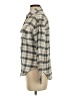 Japna 100% Cotton Plaid Gray Long Sleeve Button-Down Shirt Size S - photo 5