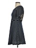 Ya 100% Polyester Stripes Black Casual Dress Size S - photo 5