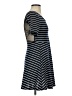 Ya 100% Polyester Stripes Black Casual Dress Size S - photo 4