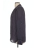 Vince. Polka Dots Gray Long Sleeve Blouse Size L - photo 5