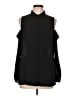 Trouve 100% Polyester Black Sleeveless Blouse Size L - photo 1