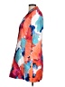 Trina Turk Print Orange Red Coat Size 6 - photo 5