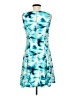 Gabby Skye Print Blue Cocktail Dress Size 8 - photo 2