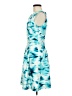 Gabby Skye Print Blue Cocktail Dress Size 8 - photo 5