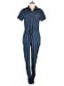 Gap 100% Cotton Solid Blue Jumpsuit Size 4 (petite) - photo 1