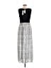 Apt. 9 Graphic Gray Black Casual Dress Size M - photo 2