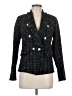 Aqua 100% Polyester Tweed Black Blazer Size M - photo 1