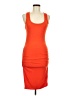Venus Solid Orange Cocktail Dress Size M - photo 1