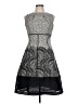 Lela Rose 100% Polyester Graphic Gray Cocktail Dress Size 10 - photo 1
