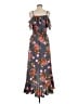 Blush 100% Polyester Floral Gray Cocktail Dress Size M - photo 2