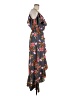 Blush 100% Polyester Floral Gray Cocktail Dress Size M - photo 4