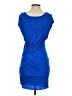 Unbranded Solid Blue Cocktail Dress Size XS - photo 2