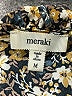 Meraki Floral Gold Long Sleeve Blouse Size M - photo 7