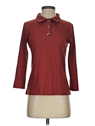 Ann Taylor 3/4 Sleeve Button-Down Shirt (view 1)