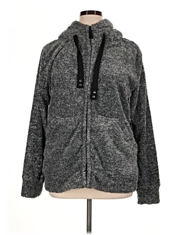 White Mark Zip Up Hoodie (view 1)