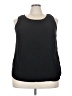Halogen 100% Polyester Black Sleeveless Blouse Size 3X - photo 1