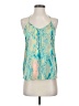 Hurley 100% Polyester Teal Sleeveless Blouse Size S - photo 1