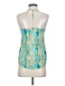 Hurley 100% Polyester Teal Sleeveless Blouse Size S - photo 2