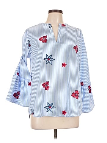 Collective Concepts 3/4 Sleeve Blouse (view 1)