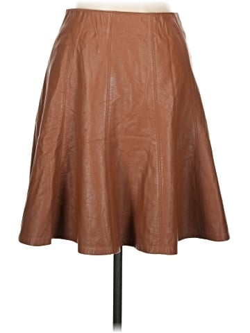 White House Black Market Faux Leather Skirt (view 1)
