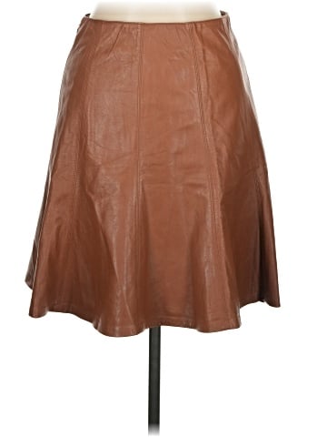 White House Black Market Faux Leather Skirt (view 2)