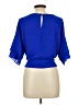 Lively 100% Polyester Blue Short Sleeve Blouse Size L - photo 2