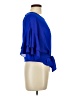 Lively 100% Polyester Blue Short Sleeve Blouse Size L - photo 4