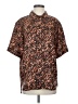 Sandro Animal Print Brown Short Sleeve Blouse Size Sm (1) - photo 1