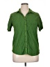 Fred David Green Short Sleeve Blouse Size XL - photo 1