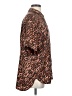 Sandro Animal Print Brown Short Sleeve Blouse Size Sm (1) - photo 4
