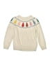 Hanna Andersson 100% Cotton Argyle Ivory Pullover Sweater Size 6 - photo 2