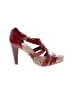 Cole Haan Color Block Burgundy Sandals Size 9 1/2 - photo 1
