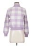 Petite Studio New York 100% Wool Checkered-gingham Purple Wool Pullover Sweater Size XXS - photo 1
