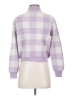 Petite Studio New York 100% Wool Checkered-gingham Purple Wool Pullover Sweater Size XXS - photo 2