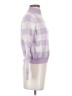 Petite Studio New York 100% Wool Checkered-gingham Purple Wool Pullover Sweater Size XXS - photo 4