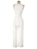 WAYF 100% Polyester Solid White Jumpsuit Size S - photo 2