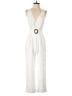 WAYF 100% Polyester Solid White Jumpsuit Size S - photo 1