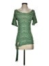 Cha Cha Vente 100% Rayon Green Short Sleeve Top Size S - photo 1