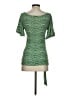 Cha Cha Vente 100% Rayon Green Short Sleeve Top Size S - photo 2