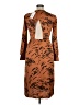 Warehouse 100% Polyester Animal Print Brown Casual Dress Size 14 - photo 2
