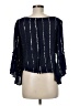Floreat Blue 3/4 Sleeve Blouse Size M - photo 2