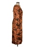 Warehouse 100% Polyester Animal Print Brown Casual Dress Size 14 - photo 4