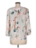Cooper & Ella Floral Gray 3/4 Sleeve Blouse Size M (estimated) - photo 2