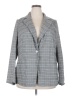 Lane Bryant Checkered-gingham Gray Blazer Size 20 - photo 1