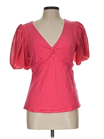 Violets & Roses Short Sleeve Blouse (view 1)