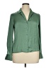 Warehouse 100% Polyester Solid Green Long Sleeve Blouse Size 14 - photo 1